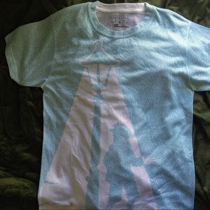 Light Blue Christmas Story Litographs Print Shirt